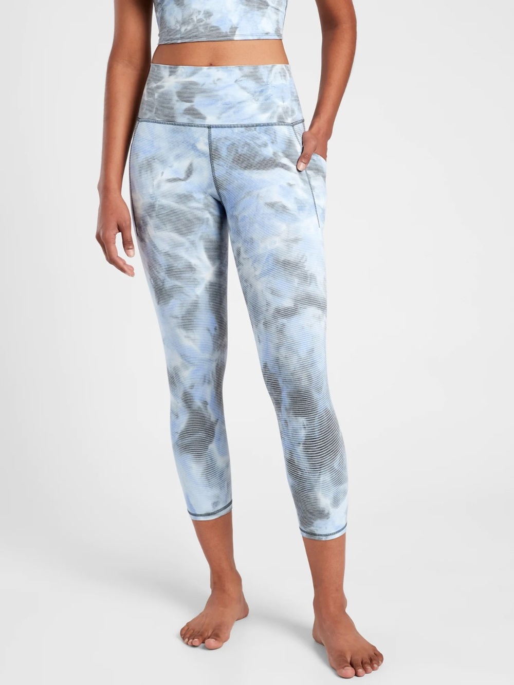 Athleta Salutation Capri Leggings, Size Small — Like New!